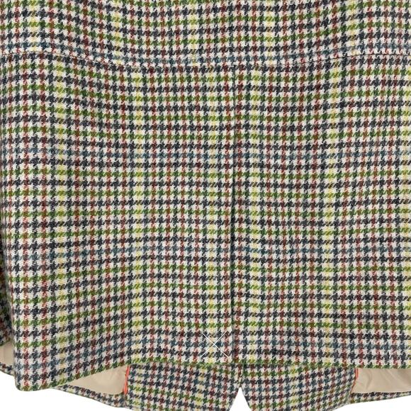 Talbots Classic Shetland Wool Blend Houndstooth Blazer Green Size 20W - Picture 10 of 11